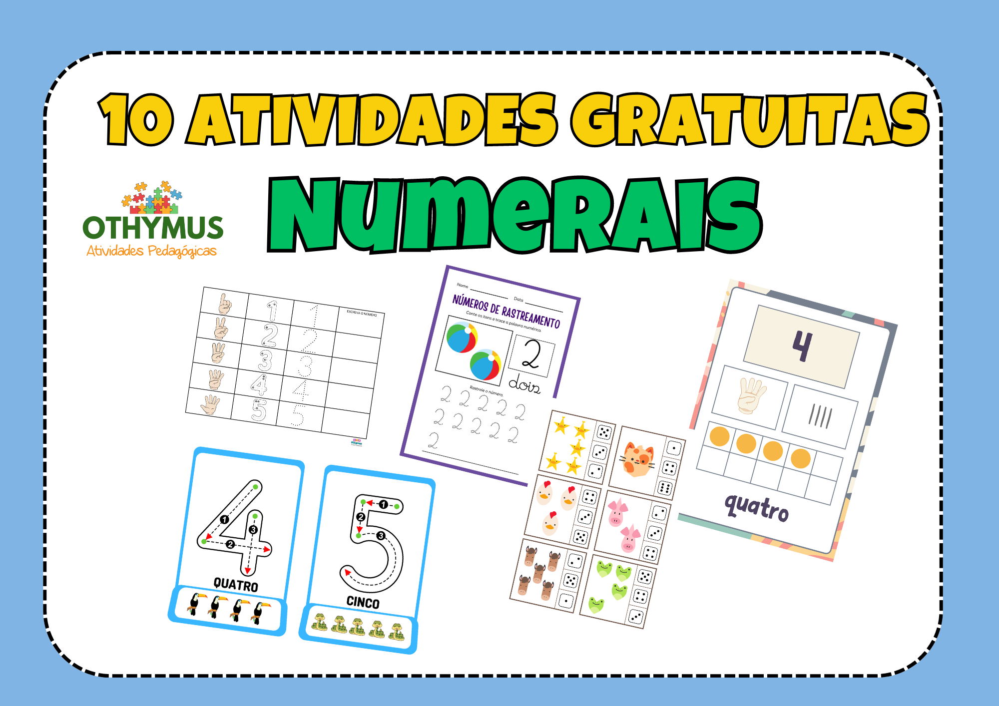 Atividades com números de 0 a 10 [10  atividades  gratuitas para baixar ao longo do post]